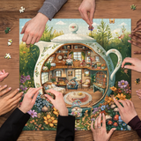 Gnome Teahouse Jigsaw Puzzle 1000 Pieces