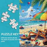 Seaside Pawprints Jigsaw Puzzle 1000 piezas