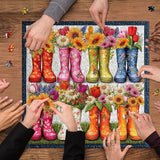 Flower Boots Jigsaw Puzzle 1000 Pieces