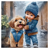 Rainy Companions Jigsaw Puzzle 1000 Pieces
