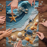 Il puzzle della famiglia giraffe enigmi 1000 pezzi