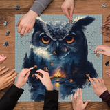 Botón Owl Jigsaw Puzzle 1000 piezas