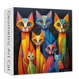 Geometric Art Cat Jigsaw Puzzle 1000 Pieces
