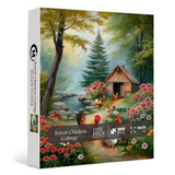 Forest Chicken Cottage Jigsaw Puzzle 1000 Pieces