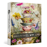 Tasse de fleurs vintage puzzle 1000 pièces