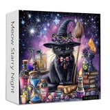 Meow Starry Night Jigsaw Puzzle 1000 pièces