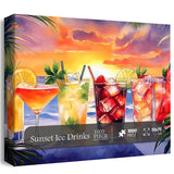 Sunset Ice Drinks Jigsaw Puzzle 1000 Pieces