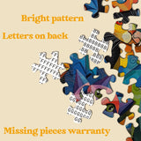 Geometric Art Cat Jigsaw Puzzle 1000 Pieces